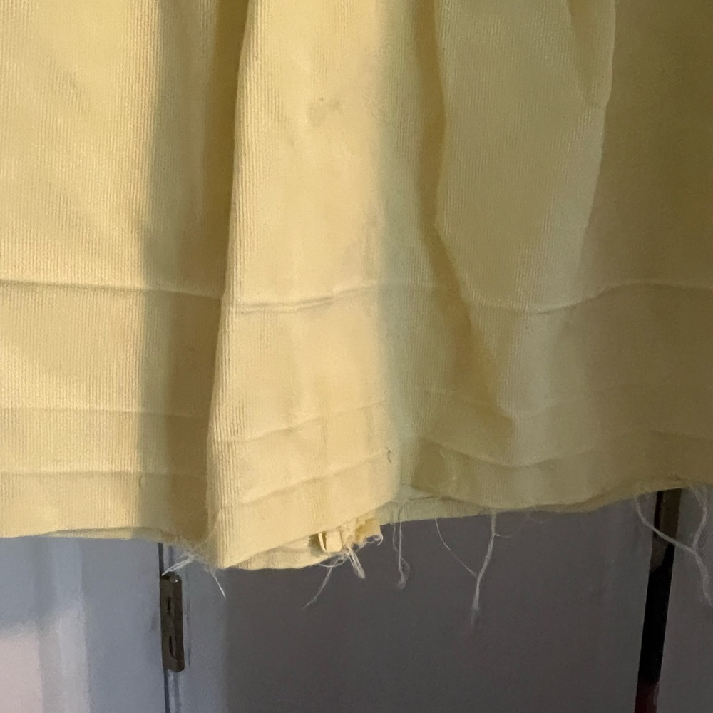 peaches and cream yellow dress